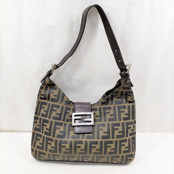 Fendi Hand Bag Brown Canvas 614-082325 - Picture 1 of 14